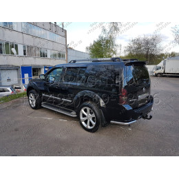 4350-A ORIS Фаркоп на Nissan Pathfinder R51 2005-2014. Необходима подрезка бампера. Тип шара: A. Нагрузки: 1500/75 кг, масса фаркопа 9,2 кг (без электрики в комплекте)