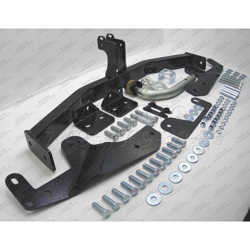 90912-A MOTODOR Фаркоп с оцинкованным шаром на Hyundai Starex 2008-2018, 2018-2023, Hyundai H1 2008-2018, 2018-2023. Необходима подрезка бампера. Тип шара: A. Нагрузки: 1500/100 кг, масса фаркопа 20,8 кг (без электрики в комплекте)