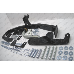 90912-A MOTODOR Фаркоп с оцинкованным шаром на Hyundai Starex 2008-2018, 2018-2023, Hyundai H1 2008-2018, 2018-2023. Необходима подрезка бампера. Тип шара: A. Нагрузки: 1500/100 кг, ма