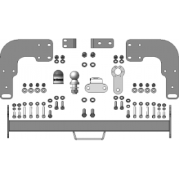 91202-FE MOTODOR Фаркоп с оцинкованным шаром на Mercedes Sprinter Classic без ступеньки 2013-2020, Mercedes Sprinter без ступеньки 1995-2006 без подрезки бампера. Тип шара: FE. Н