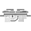 91601-A MOTODOR Фаркоп с оцинкованным шаром на Citroen Berlingo L1,L2 2008-2018, 2018-, Peugeot Partner L1,L2 2008-2018, 2018-, Opel Combo L1 2018-, Peugeot Rifter L1 2019-, Toyota Proace City L1 2019-, FIAT Doblo L1 2022- без выреза в бампере. Тип шара: 