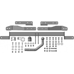 91601-A MOTODOR Фаркоп с оцинкованным шаром на Citroen Berlingo L1,L2 2008-2018, 2018-, Peugeot Partner L1,L2 2008-2018, 2018-, Opel Combo L1 2018-, Peugeot Rifter L1 2019-, Toyota Proace City L1 2019-, FIAT Doblo L1 2022- без