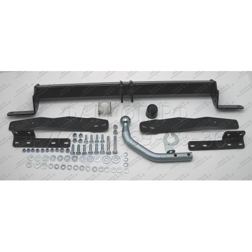 91601-A MOTODOR Фаркоп с оцинкованным шаром на Citroen Berlingo L1,L2 2008-2018, 2018-, Peugeot Partner L1,L2 2008-2018, 2018-, Opel Combo L1 2018-, Peugeot Rifter L1 2019-, Toyota Proace City L1 2019-, FIAT Doblo L1 2022- без выреза в бампере. Тип шара: 