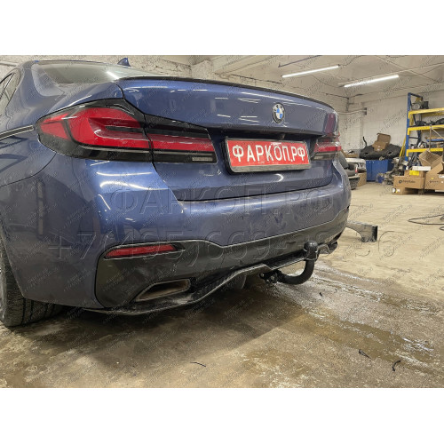 B-082 STEINHOF Фаркоп на BMW 5-Series седан G30 / универсал G31 2017-2023, BMW 6-Series Gran Turismo G32 2017-2023, BMW 7-Series G11,G12 2015-2022. Требуется подрезка бампера. Тип шара: A. Нагрузки: 2300/120 кг, масса фаркопа 17,05 кг (без электрики в ком