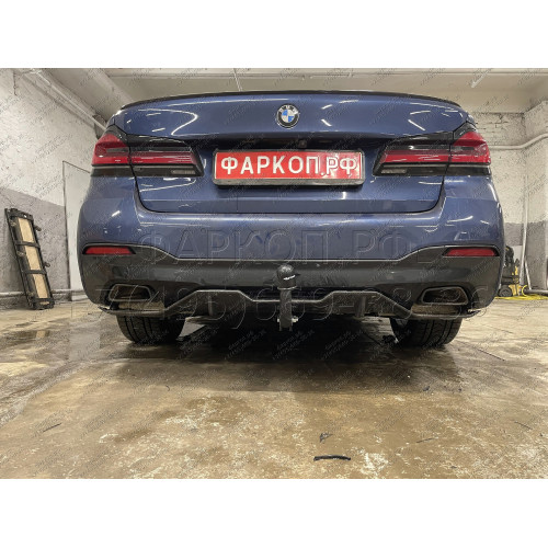B-082 STEINHOF Фаркоп на BMW 5-Series седан G30 / универсал G31 2017-2023, BMW 6-Series Gran Turismo G32 2017-2023, BMW 7-Series G11,G12 2015-2022. Требуется подрезка бампера. Тип шара: A. Нагрузки: 2300/120 кг, масса фаркопа 17,05 кг (без электрики в ком