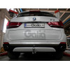 B017V GALIA Полностью оцинкованный фаркоп на BMW X5 E70 2007-2013, X5 F15 2013-2018, BMW X6 F16 2014-2019, кроме моделей с M-пакетом. Подрозетник убирается за бампер. Тип шара: AV (вертикальное быстросъемное крепление шара на ключе). Невидимый вырез бампе