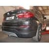 B019C GALIA Полностью оцинкованный фаркоп на BMW X3 F25 2010-2017, BMW X4 F26 2014-2018, кроме моделей с M-пакетом. Подрозетник убирается за бампер. Тип шара: C (горизонтальный съемный). Установка без выреза бампера. Нагрузки: 2400/100 кг, масса фаркопа 1