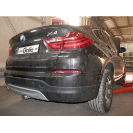 B019C GALIA Полностью оцинкованный фаркоп на BMW X3 F25 2010-2017, BMW X4 F26 2014-2018, кроме моделей с M-пакетом. Подрозетник убирается за бампер. Тип шара: C (гори
