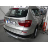 B019C GALIA Полностью оцинкованный фаркоп на BMW X3 F25 2010-2017, BMW X4 F26 2014-2018, кроме моделей с M-пакетом. Подрозетник убирается за бампер. Тип шара: C (горизонтальный съемный). Установка без выреза бампера. Нагрузки: 2400/100 кг, масса фаркопа 1