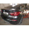 B019C GALIA Полностью оцинкованный фаркоп на BMW X3 F25 2010-2017, BMW X4 F26 2014-2018, кроме моделей с M-пакетом. Подрозетник убирается за бампер. Тип шара: C (горизонтальный съемный). Установка без выреза бампера. Нагрузки: 2400/100 кг, масса фаркопа 1