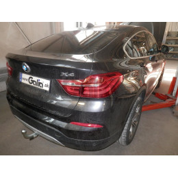 B019C GALIA Полностью оцинкованный фаркоп на BMW X3 F25 2010-2017, BMW X4 F26 2014-2018, кроме моделей с M-пакетом. Подрозетник убирается за бампер. Тип шара: C (гори