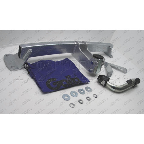 B0216C GALIA Полностью оцинкованный фаркоп на BMW 3-Series Gran Turismo F34 06/2013-2019. Подрозетник убирается за бампер. Тип шара: C (горизонтальный съемный). Установка без выреза бампера. Нагрузки: 1900/75 кг, масса фаркопа 14,27 кг