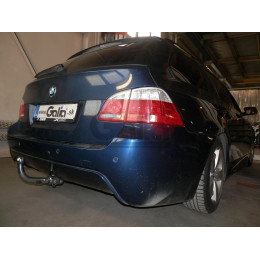 B022C GALIA Полностью оцинкованный фаркоп на BMW 5-Series E60 седан / E61 универсал 2003-2010, в т.ч. подходит с M-пакет. Подрозетник убирается за бампер. Тип ша
