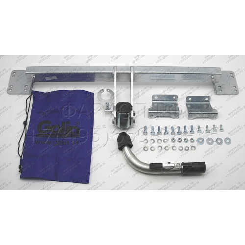 B022C GALIA Полностью оцинкованный фаркоп на BMW 5-Series E60 седан / E61 универсал 2003-2010, в т.ч. подходит с M-пакет. Подрозетник убирается за бампер. Тип шара: C (горизонтальный съемный). Невидимый вырез бампера. Нагрузки: 2000/90 кг, масса фаркопа 1