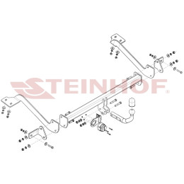 C-059 STEINHOF Фаркоп на Citroen Berlingo III XL L2 4753 мм 06/2018-, Opel Combo XL L2 4753 мм 06/2018-, Peugeor Partner XL L2 4753 мм 06/2018-, Peugeot Rifter XL L2 4753 мм 03/2018-, Toyota ProAce City Long 4753 мм 05/2019-, FIAT Doblo 