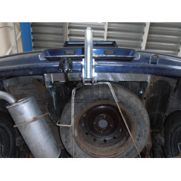 C009C GALIA Полностью оцинкованный фаркоп на Citroen Saxo 1995-2003, Peugeot 106 1995-2003. Тип шара: C (горизонтальный съемный). Установка без снятия и выреза бампер
