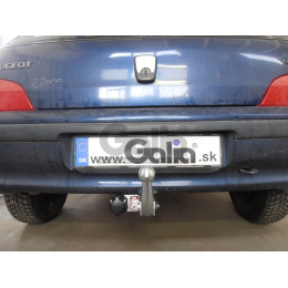 C009C GALIA Полностью оцинкованный фаркоп на Citroen Saxo 1995-2003, Peugeot 106 1995-2003. Тип шара: C (горизонтальный съемный). Установка без снятия и выреза бампер