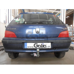 C009C GALIA Полностью оцинкованный фаркоп на Citroen Saxo 1995-2003, Peugeot 106 1995-2003. Тип шара: C (горизонтальный съемный). Установка без снятия и выреза бампер