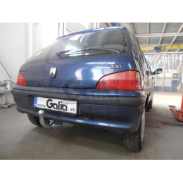 C009C GALIA Полностью оцинкованный фаркоп на Citroen Saxo 1995-2003, Peugeot 106 1995-2003. Тип шара: C (горизонтальный съемный). Установка без снятия и выреза бампер