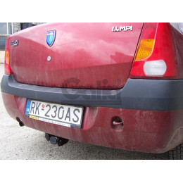 D033C GALIA Полностью оцинкованный фаркоп на Renault Logan седан 2005-2014. Тип шара: C (горизонтальный съемный). Установка без снятия и выреза бампера. Нагр