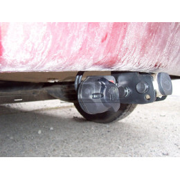 D033C GALIA Полностью оцинкованный фаркоп на Renault Logan седан 2005-2014. Тип шара: C (горизонтальный съемный). Установка без снятия и выреза бампера. Нагр