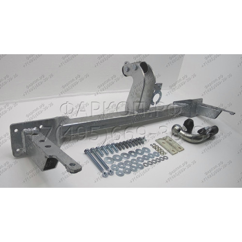 D034C GALIA Полностью оцинкованный фаркоп на Chevrolet Lacetti хетчбек 5 дверей 2004-2012, Daewoo Nubira хетчбек 5 дверей 2003-2013. Подрозетник убирается за бампер. Тип шара: C (горизонтальный съемный). Без выреза бампера. Нагрузки: 1300/75 кг, масса фар