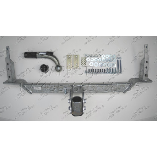 D034C GALIA Полностью оцинкованный фаркоп на Chevrolet Lacetti хетчбек 5 дверей 2004-2012, Daewoo Nubira хетчбек 5 дверей 2003-2013. Подрозетник убирается за бампер. Тип шара: C (горизонтальный съемный). Без выреза бампера. Нагрузки: 1300/75 кг, масса фар