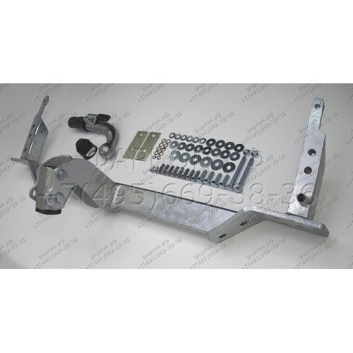 D034C GALIA Полностью оцинкованный фаркоп на Chevrolet Lacetti хетчбек 5 дверей 2004-2012, Daewoo Nubira хетчбек 5 дверей 2003-2013. Подрозетник убирается за бампер. Тип шара: C (горизонтальный съемный). Без выреза бампера. Нагрузки: 1300/75 кг, масса фар
