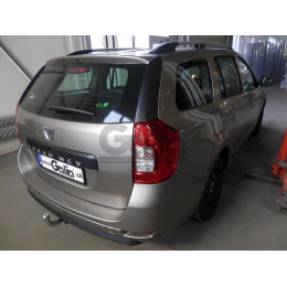 D047C GALIA Полностью оцинкованный фаркоп на Dacia Logan II универсал/фургон/пикап 2013-2021. Подрозетник убирается за бампер. Тип шара: C (горизонтальный с