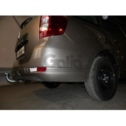D047C GALIA Полностью оцинкованный фаркоп на Dacia Logan II универсал/фургон/пикап 2013-2021. Подрозетник убирается за бампер. Тип шара: C (горизонтальный с