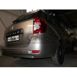 D047C GALIA Полностью оцинкованный фаркоп на Dacia Logan II универсал/фургон/пикап 2013-2021. Подрозетник убирается за бампер. Тип шара: C (горизонтальный с