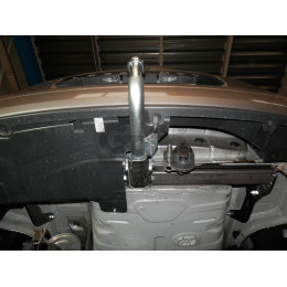 D047C GALIA Полностью оцинкованный фаркоп на Dacia Logan II универсал/фургон/пикап 2013-2021. Подрозетник убирается за бампер. Тип шара: C (горизонтальный с