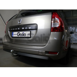 D047C GALIA Полностью оцинкованный фаркоп на Dacia Logan II универсал/фургон/пикап 2013-2021. Подрозетник убирается за бампер. Тип шара: C (горизонтальный с