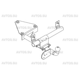 DO 02 AVTOS Фаркоп на Datsun mi-DO хетчбек 5 дверей 2014-2020, Lada Granta хетчбек 2018- без подрезки бампера. Тип шара: H (несъемный сварной). Нагрузки: 750/50 кг, масса 