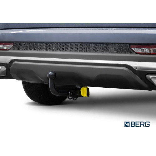 F.0919.003 BERG Фаркоп на Jetour X70 Plus 2023-, Jetour X90 Plus 2023-, Soueast s07 2024-, Soueast s09 2024-. Требуется подрезка бампера. Тип шара: VM (быстросъемный). Нагрузки: 1500/75 кг, масса фаркопа 21,5 кг (без электрики в комплекте)