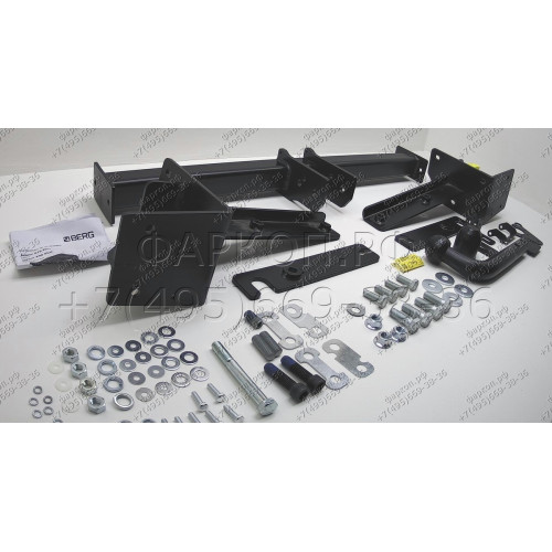 F.0919.003 BERG Фаркоп на Jetour X70 Plus 2023-, Jetour X90 Plus 2023-, Soueast s07 2024-, Soueast s09 2024-. Требуется подрезка бампера. Тип шара: VM (быстросъемный). Нагрузки: 1500/75 кг, масса фаркопа 21,5 кг (без электрики в комплекте)