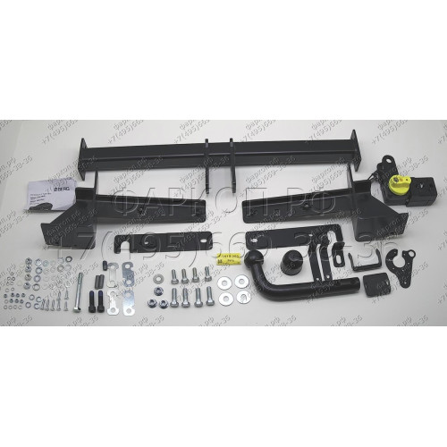 F.0919.003 BERG Фаркоп на Jetour X70 Plus 2023-, Jetour X90 Plus 2023-, Soueast s07 2024-, Soueast s09 2024-. Требуется подрезка бампера. Тип шара: VM (быстросъемный). Нагрузки: 1500/75 кг, масса фаркопа 21,5 кг (без электрики в комплекте)