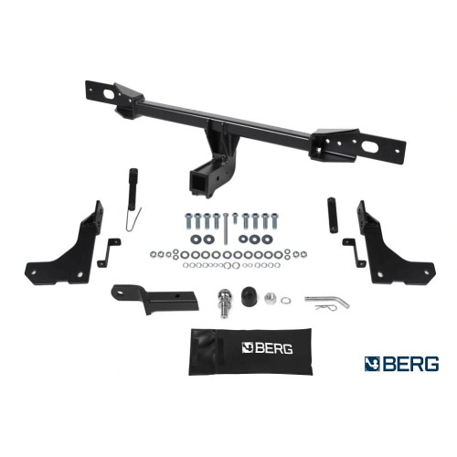 F.1911.002 BERG Фаркоп на Belgee X70 2024-, Geely Atlas Pro 2021-2024 без подрезки бампера. Тип шара: E. Нагрузки: 1500/75 кг, масса фаркопа 16 кг (без электрики в комплекте)