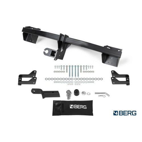 F.4013.002 BERG Фаркоп на Mitsubishi Outlander 2012-2022. Требуется подрезка бампера. Тип шара: E. Нагрузки: 1800/75 кг, масса фаркопа 23 кг (без электрики в комплекте)