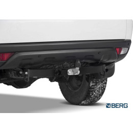 F.4015.002 BERG Фаркоп на Mitsubishi Pajero Sport 2008-2016, 2016-2021 без снятия и подрезки бампера. Тип шара: F. Нагрузки: 2000/75 кг, масса фаркопа 16,8 кг (без электрики в к