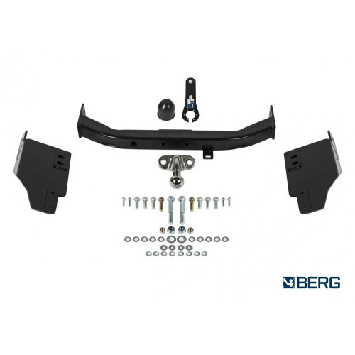 F.5714.001 BERG Фаркоп на Toyota Land Cruiser Prado 120 2002-2009, Prado 150 (кроме Black Onyx) 2009-2023, Lexus GX470 2003-2009, Lexus GX460 2009-2023 без снятия и подрезки бампера. Тип шара: F. Нагрузки: 1500/75 кг, масса фаркопа 21 кг (без электрики в 