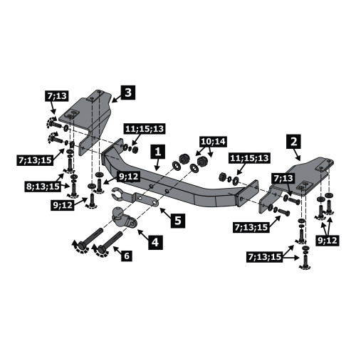 F.5714.001 BERG Фаркоп на Toyota Land Cruiser Prado 120 2002-2009, Prado 150 (кроме Black Onyx) 2009-2023, Lexus GX470 2003-2009, Lexus GX460 2009-2023 без снятия и подрезки бампера. Тип шара: F. Нагрузки: 1500/75 кг, масса фаркопа 21 кг (без электрики в 