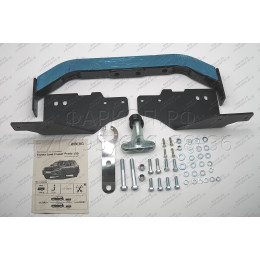 F.5714.005 BERG Фаркоп с нержавеющей накладкой на Toyota Land Cruiser Prado 150 Black Onyx 2020-2023 без снятия и подрезки бампера. Тип шара: F. Нагрузки: 1500/75 кг, масса фар