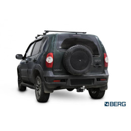 F.6016.004 BERG Фаркоп на Lada Niva Travel 2021-, Chevrolet Niva 2002-2020, Lada Niva 2020-2021 без снятия и подрезки бампера. Тип шара: E. Нагрузки: 1200/75 кг, масса фаркопа 15 кг (без 