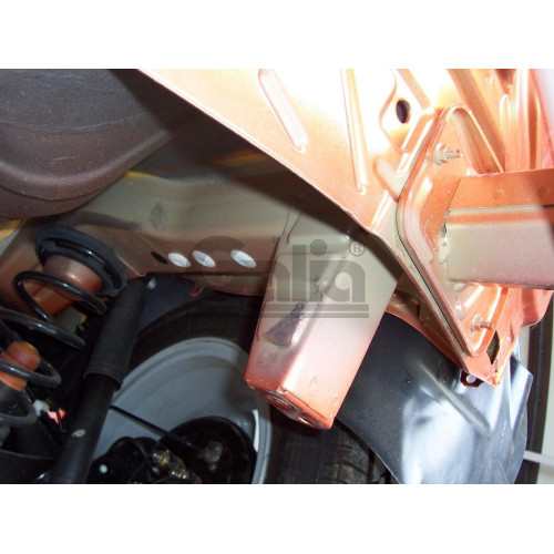 F092A GALIA Полностью оцинкованный фаркоп на FIAT Idea 2004-2012, Lancia Musa 2004-2012. Тип шара: A. Установка без снятия и выреза бампера. Нагрузки: 1300/60 кг, масса фаркопа 17,71 кг