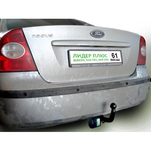 F102-A Лидер-плюс ТСУ для Ford Focus 2 седан 2004-2011 (без выреза бампера), Ford Focus 3 седан 2011-2018 (необходима подрезка бампера). Нагрузки: 1100/75 кг, масса фаркопа 14,44 кг (без электрики в комплекте)