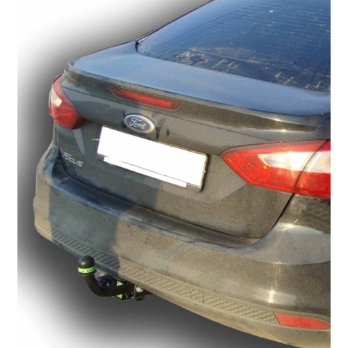 F102-A Лидер-плюс ТСУ для Ford Focus 2 седан 2004-2011 (без выреза бампера), Ford Focus 3 седан 2011-2018 (необходима подрезка бампера). Нагрузки: 1100/75 кг, масса фаркопа 14,44 кг (без электрики в комплекте)