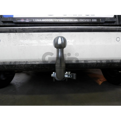F117A GALIA Полностью оцинкованный фаркоп на FIAT 500L 2012-2022. Подрозетник убирается за бампер. Тип шара: A. Невидимый вырез бампера. Нагрузки: 1200/85 кг, масса фаркопа 12,52 кг