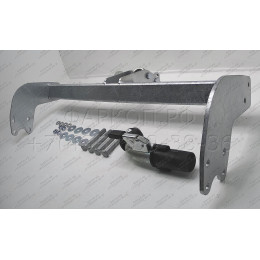 F124C GALIA Полностью оцинкованный фаркоп на Ford Tourneo Custom 2012-2022, Ford Transit Custom 2012-2022. Тип шара: C (горизонтальный съемный). Установка без снятия и вырез