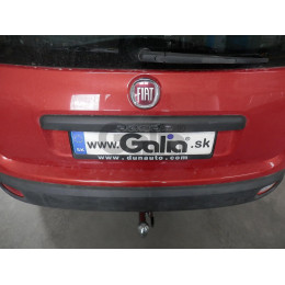 F128C GALIA Полностью оцинкованный фаркоп на FIAT Panda 2012-2022, Lancia Ypsilon 2011-2024. Тип шара: C (горизонтальный съемный). Без выреза бампера. Нагрузки: 1200/75 кг,